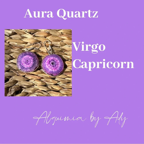 6mm dainty Aura Quartz beaded bracelet/problem solving/Capricorn/ - Picture 2 of 3